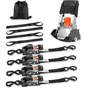 VEVOR Retractable Ratchet Straps, 1 in x 6 ft, Tie Down Straps with S Hooks, 1200 lbs Break Strength, 4 Soft Loops, Tie Down Ratcheting for Moving, Trailers, Motorcycles, Kayaks, Car Roof, 4 Pack(1” x 6′)