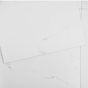 VEVOR Self Adhesive Vinyl Floor Tiles 12 x 12 inch, 50 Tiles 1.5mm Thick Peel and Stick Floor Tiles, Bathrooms Black Marble DIY Flooring for Kitchen, Dining Room, Bedrooms Modern Home Decor(White Marble)