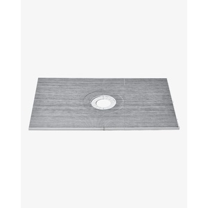 VEVOR Shower Curb Kit, 72″x72″ Shower Pan Kit with 6.3″ Central Drain, Lightweight EPS Shower Installation Kits with 2 Waterproof Cloths, Shower Pan Slope Sticks Fit for Bathroom(38″x60″)