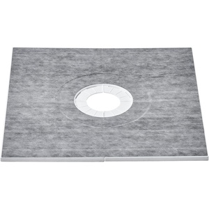 VEVOR Shower Curb Kit, 72″x72″ Shower Pan Kit with 6.3″ Central Drain, Lightweight EPS Shower Installation Kits with 2 Waterproof Cloths, Shower Pan Slope Sticks Fit for Bathroom(36″x36″)