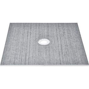 VEVOR Shower Curb Kit, 72″x72″ Shower Pan Kit with 6.3″ Central Drain, Lightweight EPS Shower Installation Kits with 2 Waterproof Cloths, Shower Pan Slope Sticks Fit for Bathroom(72″x72″)