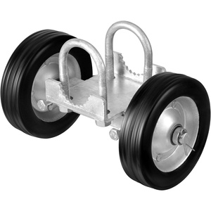 VEVOR Sliding Gate Kit, 6” Rolling Gate Hardware Kit, Universal Adjustable Sliding Gate Rollers Track Wheels, Heavy Duty Sliding Gate Guide Roller for Sliding Gates and Rolling Door,600lbs Load,Black