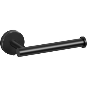 VEVOR Toilet Paper Holder, Fits Mega Rolls Size, Premium Stainless Steel Rustproof Material, Wall Mounted with Screws, Toilet Roll Tissue Holder for Bathroom, Washroom, Kitchen, Matte Black(Modern)