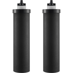 VEVOR Water Filters Replacement, Purification Elements, Replacement Filters, Gravity Water Filter System, Compatible with Most Brands, Pack of 4 (2 Activated Carbon Filter + 2 Defluorination Filter)(Activated Carbon Filter)