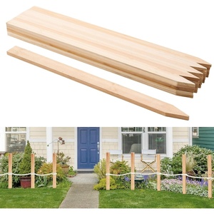 VEVOR Wooden Garden Stakes, 50 Pcs 36×0.75×0.75 in Survey Grading Stakes, Garden Ground Stake with Sharp Point, Fir Wood Plant Support Stake, Sign Posts for Silt Fence Backyard Boundaries Baselines(0.5 x 1.5 x 36in+25pcs)