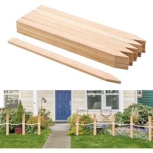 VEVOR Wooden Garden Stakes, 50 Pcs 36×0.75×0.75 in Survey Grading Stakes, Garden Ground Stake with Sharp Point, Fir Wood Plant Support Stake, Sign Posts for Silt Fence Backyard Boundaries Baselines(0.5 x 1.5 x 24in+25pcs)