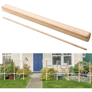 VEVOR Wooden Garden Stakes, 50 Pcs 36×0.75×0.75 in Survey Grading Stakes, Garden Ground Stake with Sharp Point, Fir Wood Plant Support Stake, Sign Posts for Silt Fence Backyard Boundaries Baselines(0.69 x 0.5 x 48in+25pcs)
