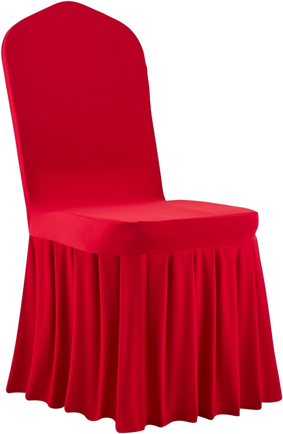 image:imageVEVOR 100 Pcs White Chair Covers Polyester Spandex Chair Cover Stretch Slipcovers for Wedding Party Dining Banquet Chair Decoration CoversRedd