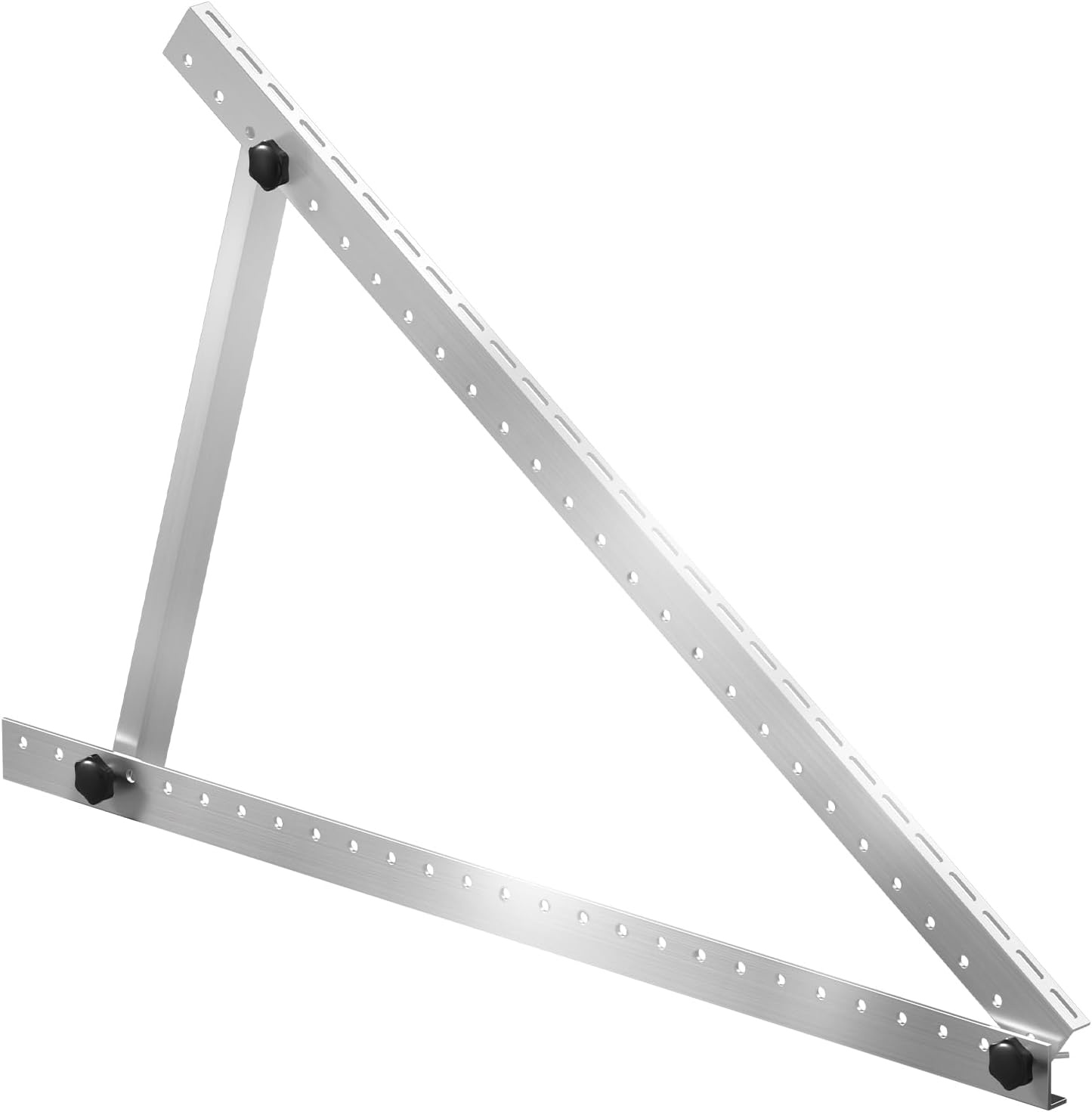 image:imageVEVOR 2 Sets Solar Panel Mounting Brackets 45Inch 0 to 90 Adjustable Tilt Mounts Support 100400W Solar Panels Lightweight Aluminum Brackets with Folding Tilt Legs for RV Boat OffGridSilverGray