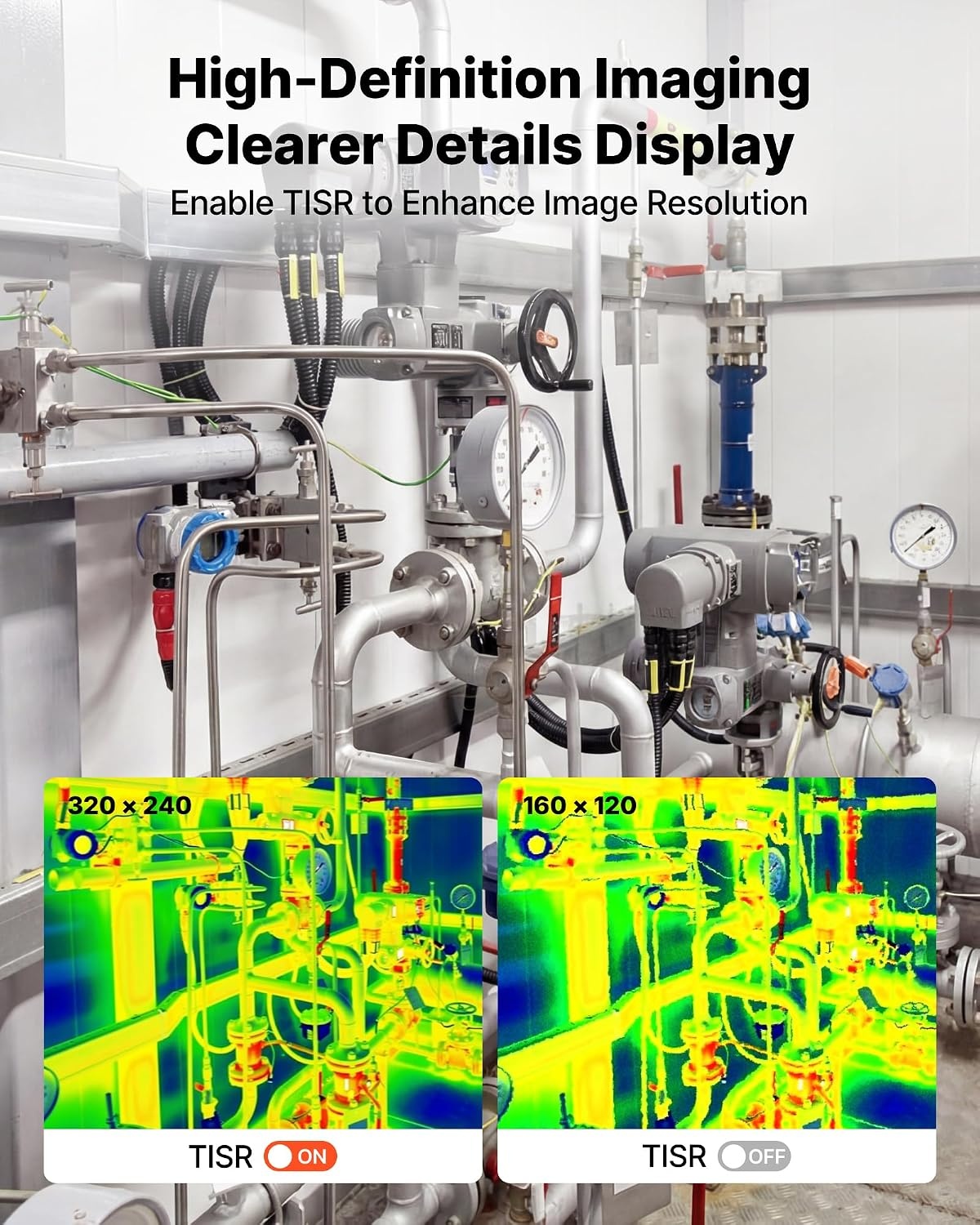 image:imageVEVOR 2025 Upgraded Thermal Camera for AndroidPro Thermal Imaging Camera with Macro Lens Infrared Camera with 320 x 240 TISR Super Resolution 15X Zoom Thermal Imager for Phone P2 Pro AndroidExtra Small