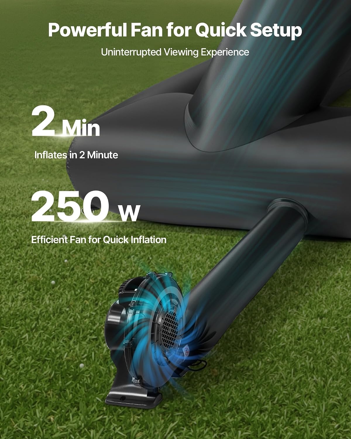 image:imageVEVOR 20FT Inflatable Movie Screen Inflatable Projector Screen with Portable Storage Bag 169 Easy Set Up Movie Projection for Outdoor Backyard Home Theater Theme PartyQCZJ18FTD