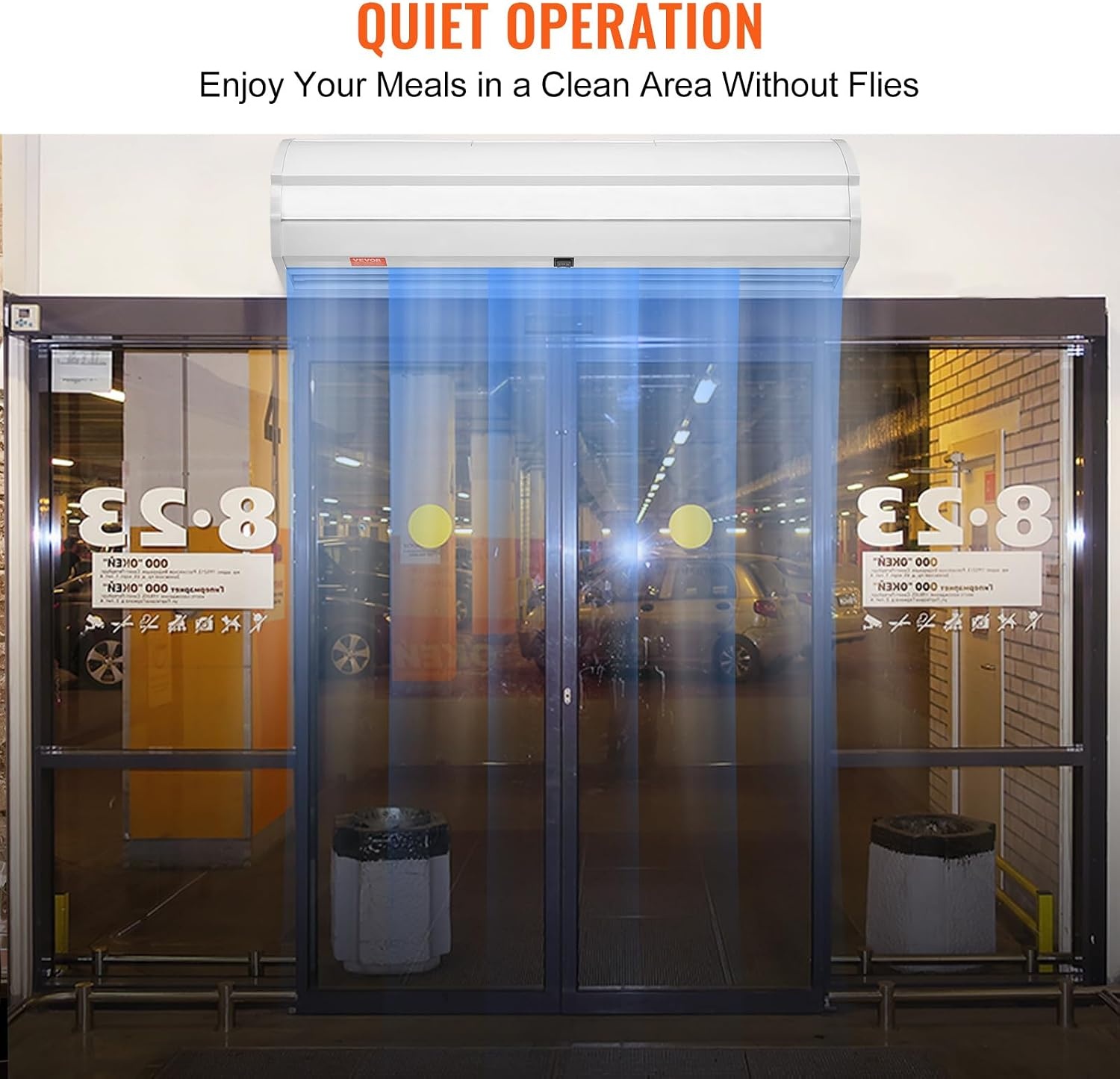 image:imageVEVOR 36 Commercial Indoor Air Curtain Super Power 2 Speeds 900CFM Wall Mounted Air Curtains for Doors Indoor Over Door Fan with Heavy Duty Limit Switch 110V NonAC Unit No Heating or CoolingWhite