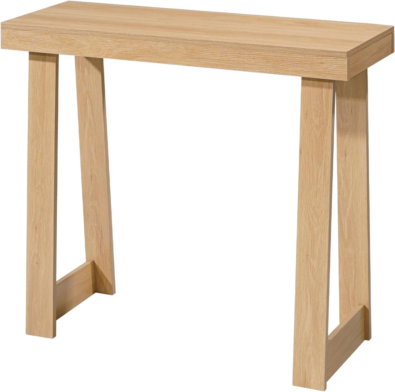 image:imageVEVOR 36 in Console Table Modern Desk Behind The Couch Wooden Rectangle Entrance Desk Narrow Long Sofa Table Accent Stand Ideal for Hallway Bedroom Living Room Foyer Easy Assembly BlackNatural