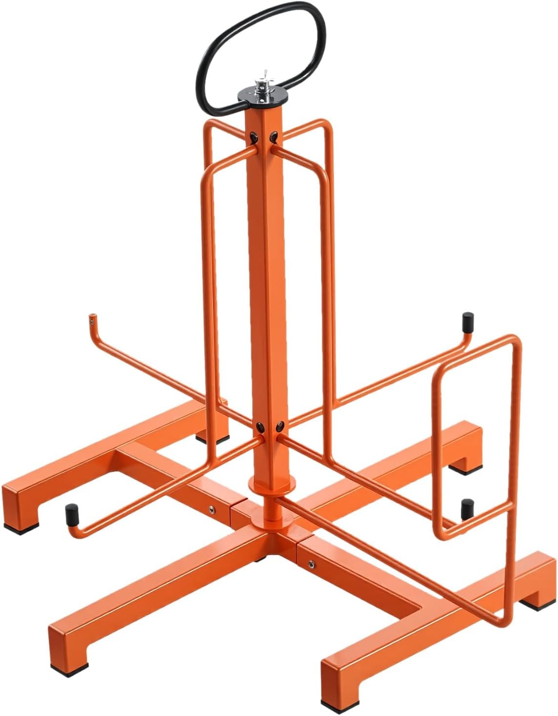 image:imageVEVOR Cable Dispenser Floor or Stud Mounted Wire Spool Rack Portable Wire Rack Dispenser with AntiSlip Metal Handle for Wiring Transport Swivel Eyelet for Electrical Industrial and Retail UseWire Dispenser