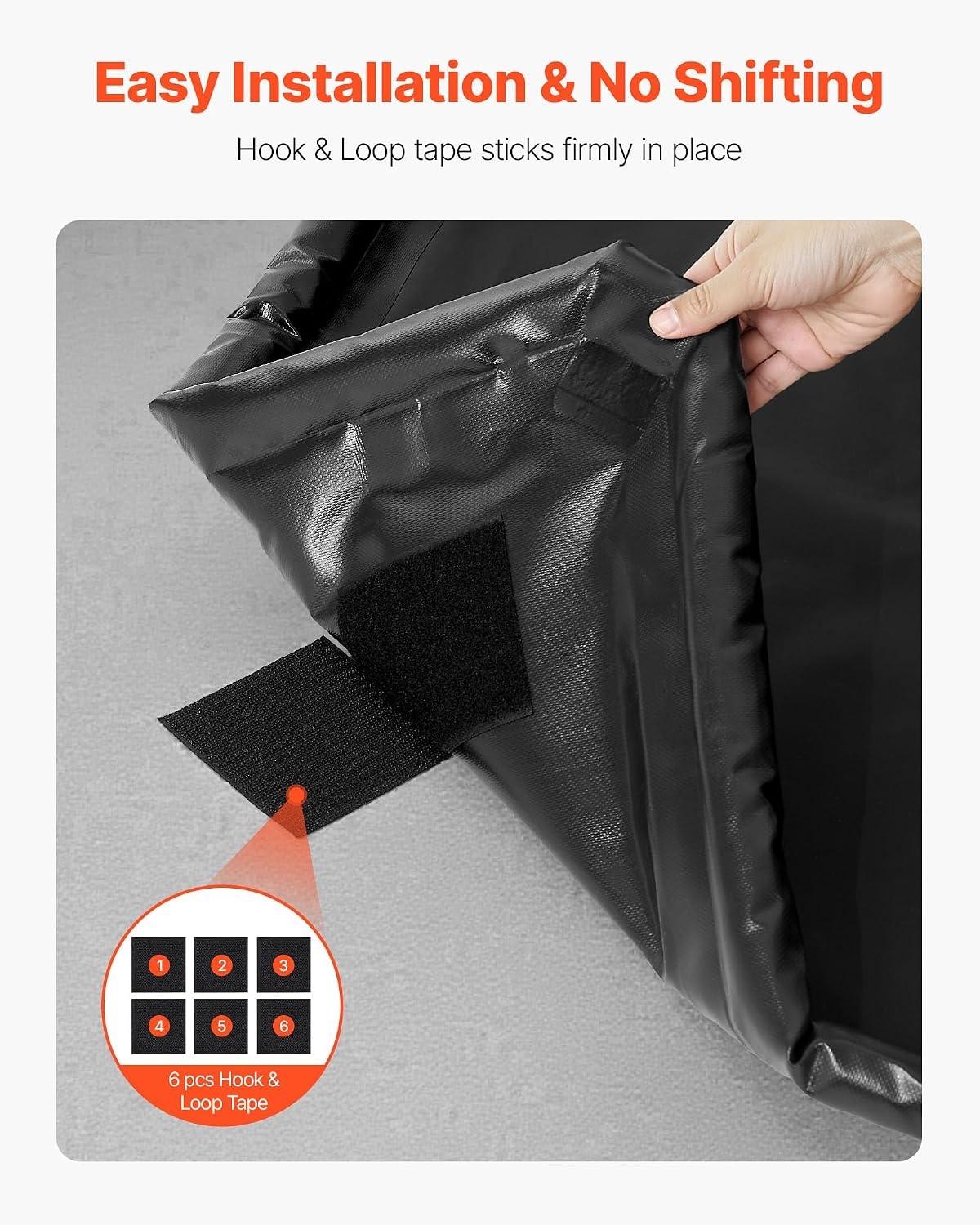 image:imageVEVOR Containment Mat 7 ft 9 in x 18 ft NonSlip PVC Garage Floor Mat with a Cleaning Squeegee Heavy Duty Durable Waterproof Containment Protection from Snow Rain and Mud for Cars Parking Black7 ft 9 in x 18 ft