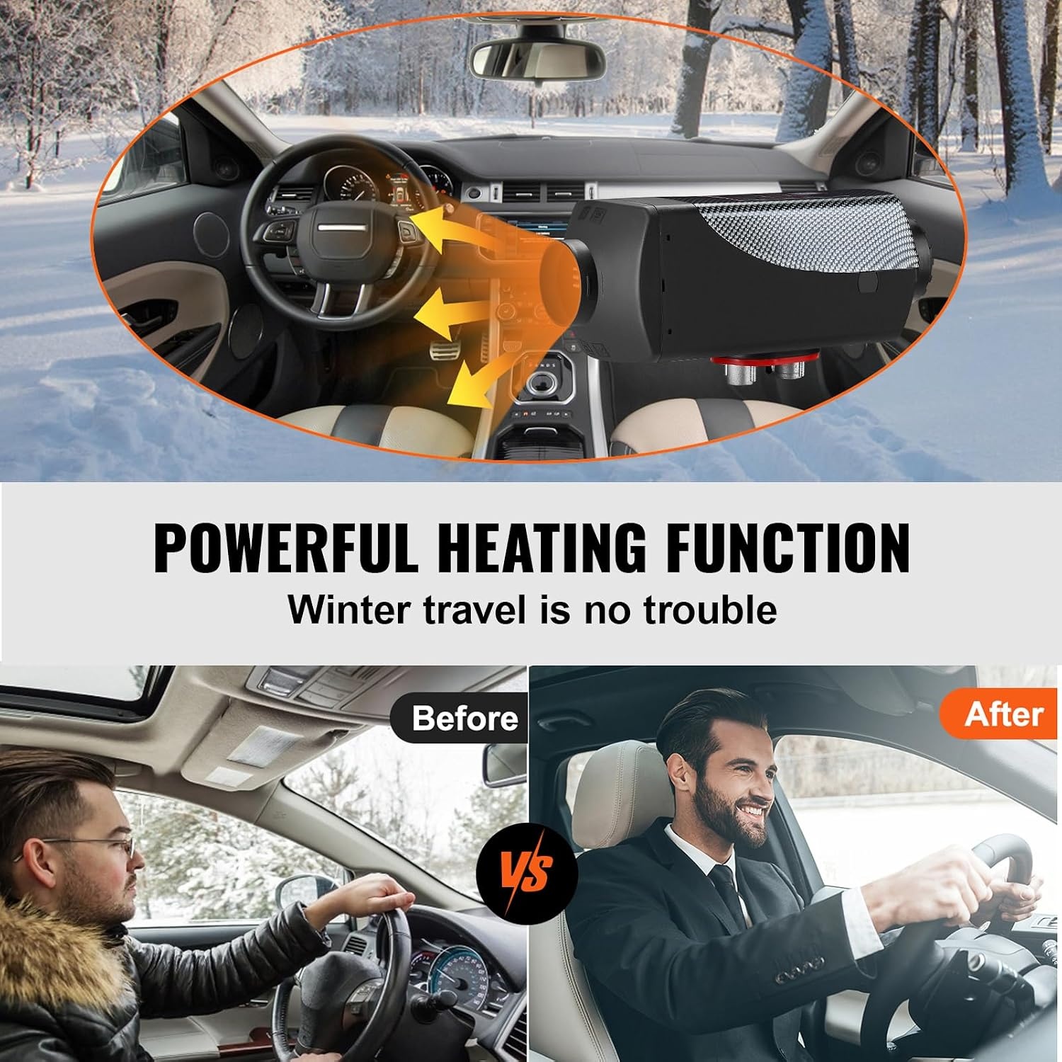 image:imageVEVOR Diesel Air Heater 12V 2KW Integrated Diesel Heater with Remote and LCD Display 10L Tank Compact Diesel Heating Solution Quick Warmup for RVs Trailers Campers Boats and Indoor UseBlackwhite