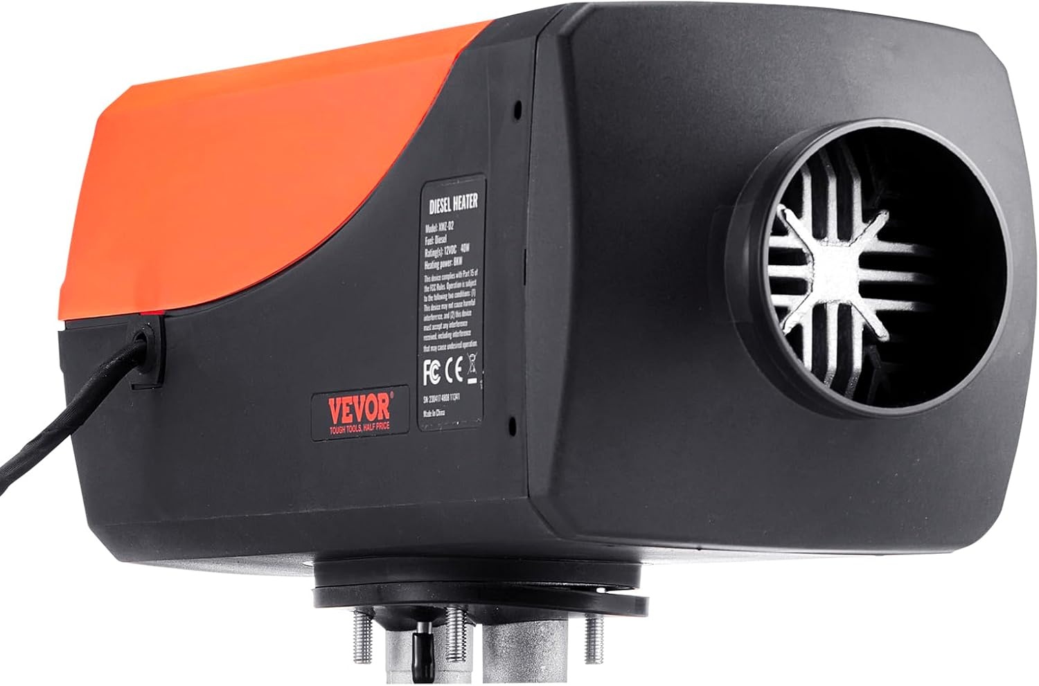 image:imageVEVOR Diesel Air Heater 12V 2KW Integrated Diesel Heater with Remote and LCD Display 10L Tank Compact Diesel Heating Solution Quick Warmup for RVs Trailers Campers Boats and Indoor UseOrange