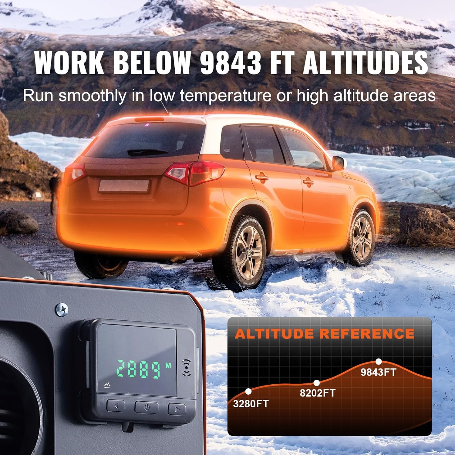 image:imageVEVOR Diesel Heater 12V Allinone Diesel Air Heater with Remote Control and LCD Display 5L Fuel Tank Fast Heating Portable Diesel Parking Heater for RV Truck 5KW Basic OrangeOrange