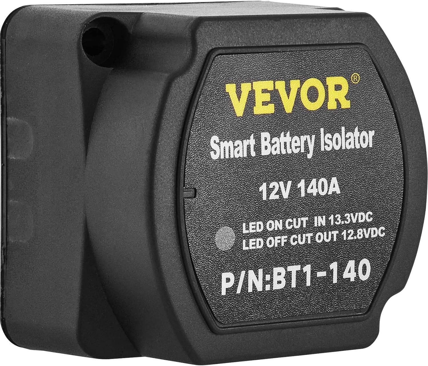 image:imageVEVOR Dual Battery Isolator Kit 12V 300 Amp 20 ft 2AWG Manual and Automatic VSR Voltage Sensitive Relay with Voltmeter LCD Screen Smart Battery Isolator Compatible with Lithium Batteries for UTVBattery Isolator Kit