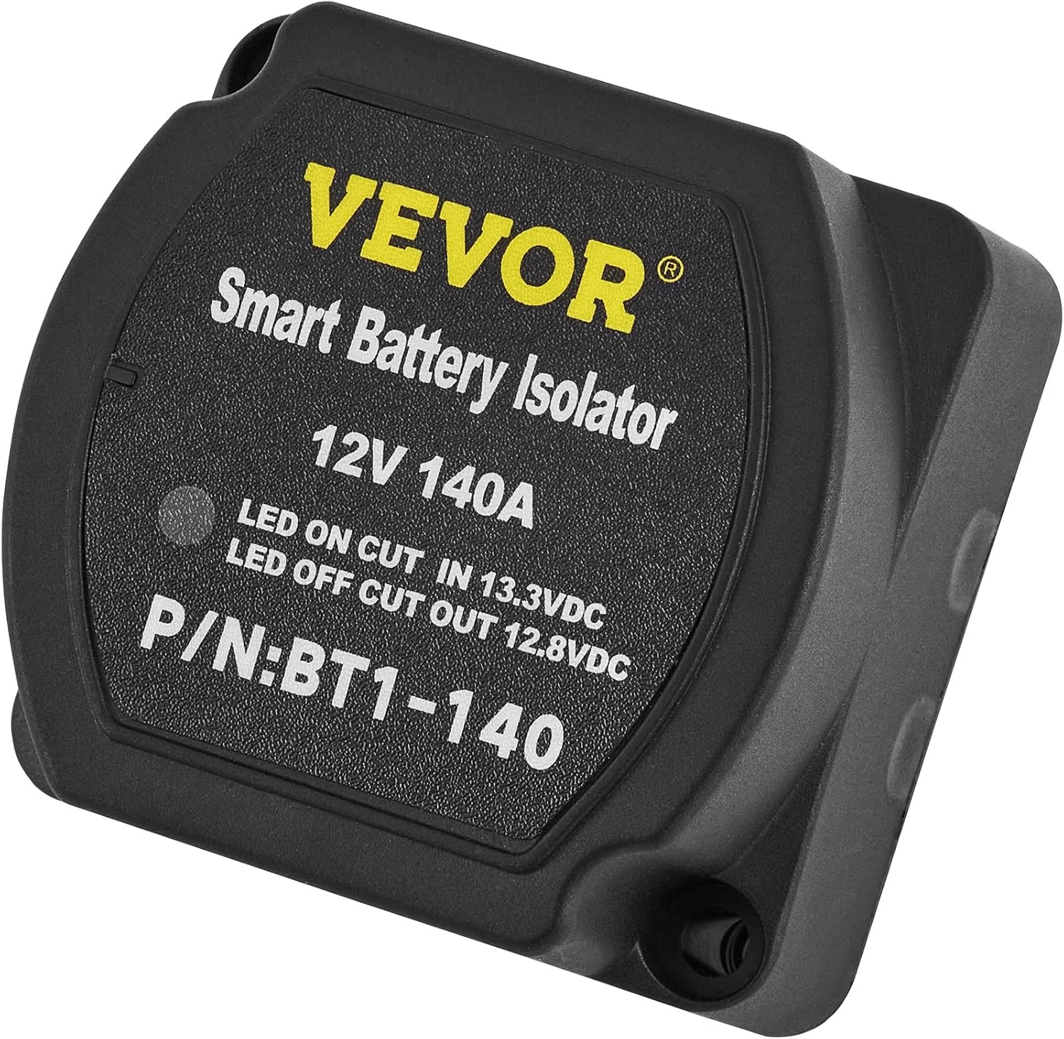 image:imageVEVOR Dual Battery Isolator Kit 12V 300 Amp 20 ft 2AWG Manual and Automatic VSR Voltage Sensitive Relay with Voltmeter LCD Screen Smart Battery Isolator Compatible with Lithium Batteries for UTVBattery Isolator Kit
