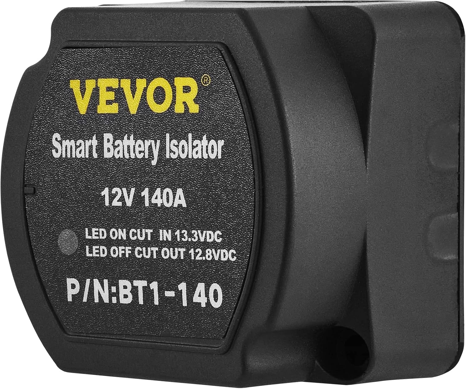 image:imageVEVOR Dual Battery Isolator Kit 12V 300 Amp 20 ft 2AWG Manual and Automatic VSR Voltage Sensitive Relay with Voltmeter LCD Screen Smart Battery Isolator Compatible with Lithium Batteries for UTVBattery Isolator Kit