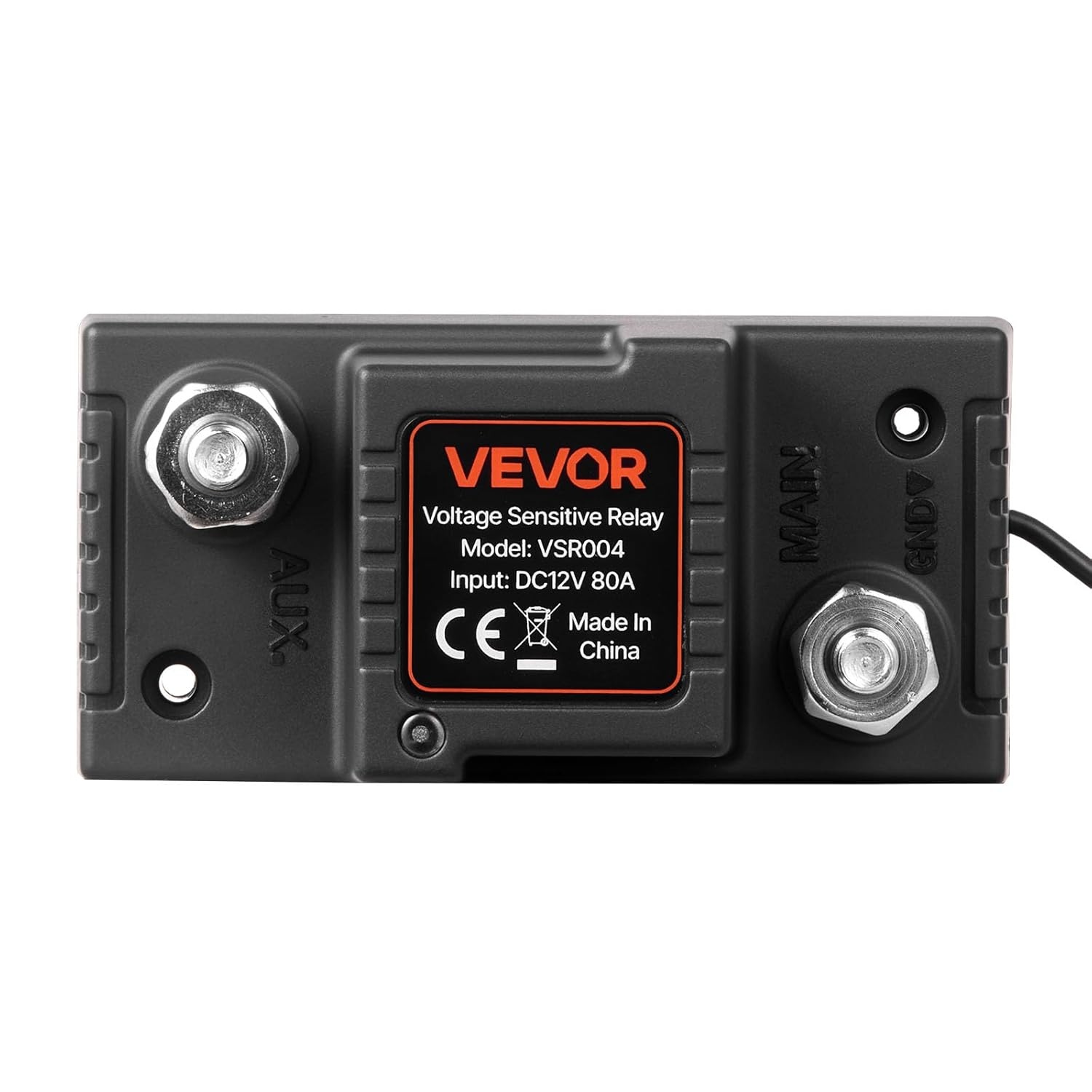 image:imageVEVOR Dual Battery Isolator Kit 12V 80 Amp 2 ft 6 AWG ManualAutomatic VSR Voltage Sensitive Relay with Voltmeter LCD Screen Smart Battery Isolator Compatible with LeadAcid Batteries for UTV