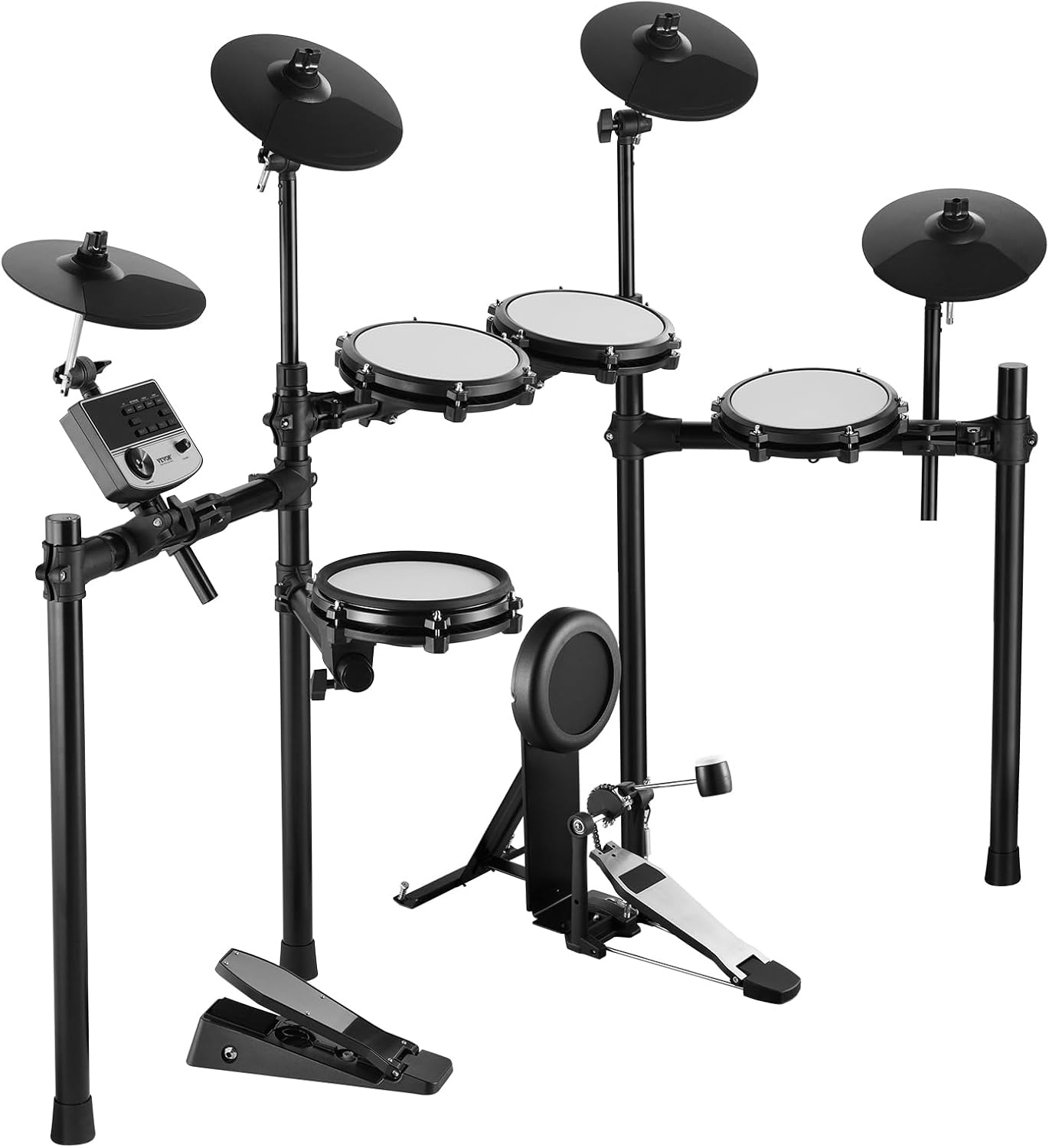 image:imageVEVOR Electric Drum Set 32 Drum Kits amp 480 Sounds Electronic Drum Kit USB MIDI Supported 8 in Quiet Mesh Snare Electric Drum Set with 10 in Cymbals Drum Sticks amp Headphone for Beginners amp Adults8in 5Drums 4Cymbals