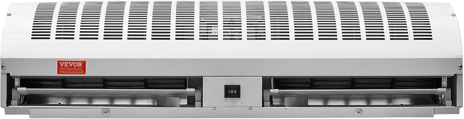 image:imageVEVOR FM150900U Commercial Wall Mounted Air Curtains Indoor Over Door Fan with Heavy Duty Limit Switch EasyInstall 110V Unheated 36 inch White