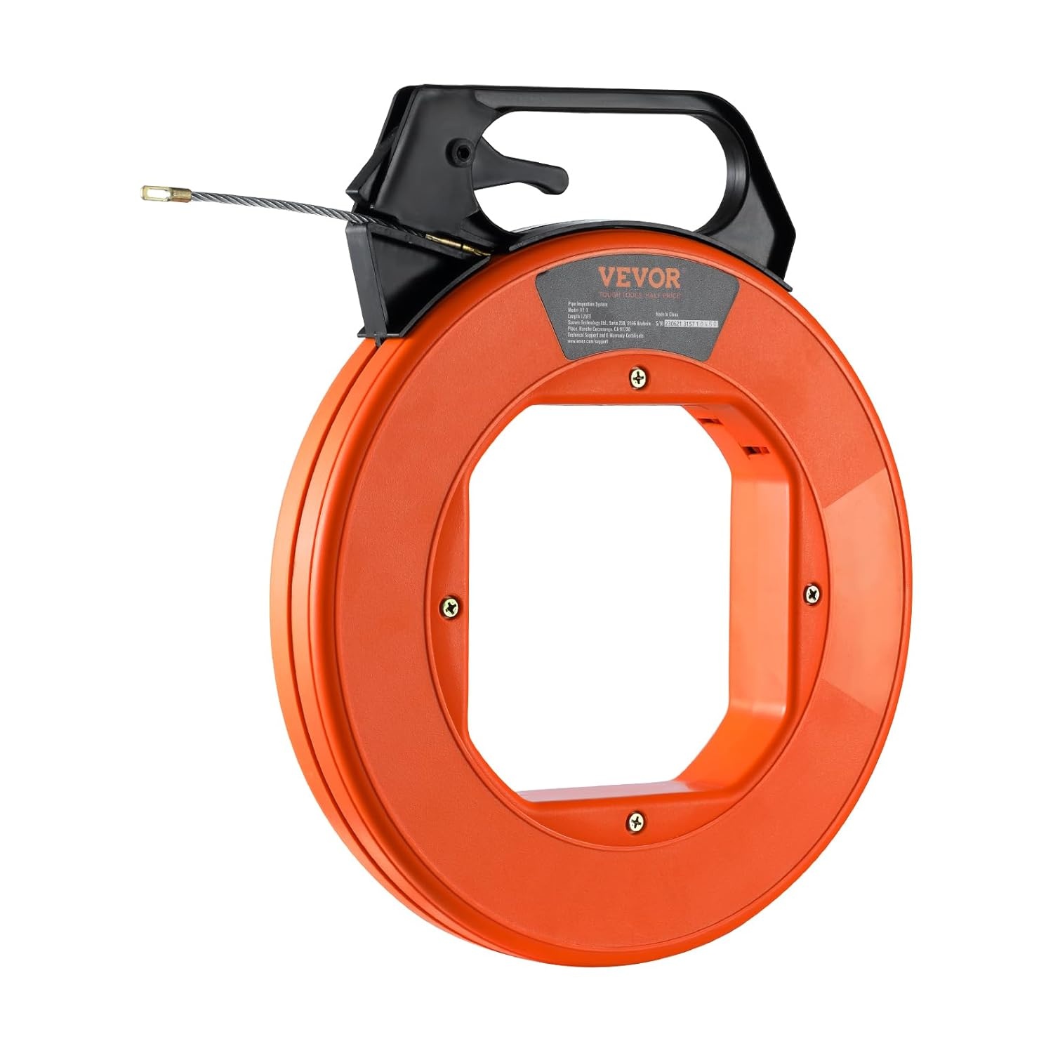 image:imageVEVOR Fish Tape 200 ft 316inch Fiberglass Wire Puller with Optimized Housing and Handle EasytoUse Cable Puller Tool Flexible Wire Fishing Tools for Wall and Electrical Conduit NonConductive125foot 316inch
