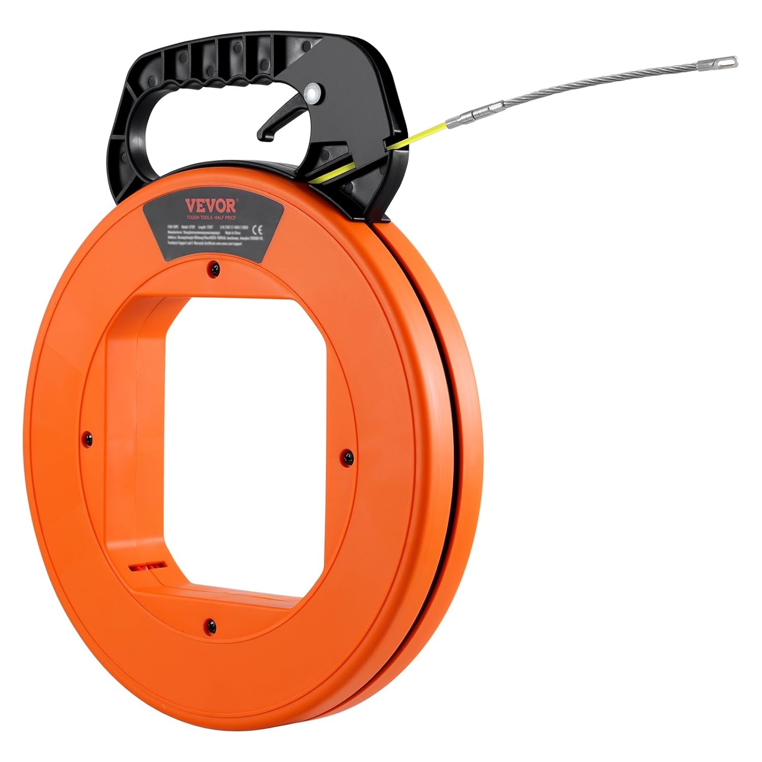 image:imageVEVOR Fish Tape 200 ft 316inch Fiberglass Wire Puller with Optimized Housing and Handle EasytoUse Cable Puller Tool Flexible Wire Fishing Tools for Wall and Electrical Conduit NonConductive200 ft 316inch