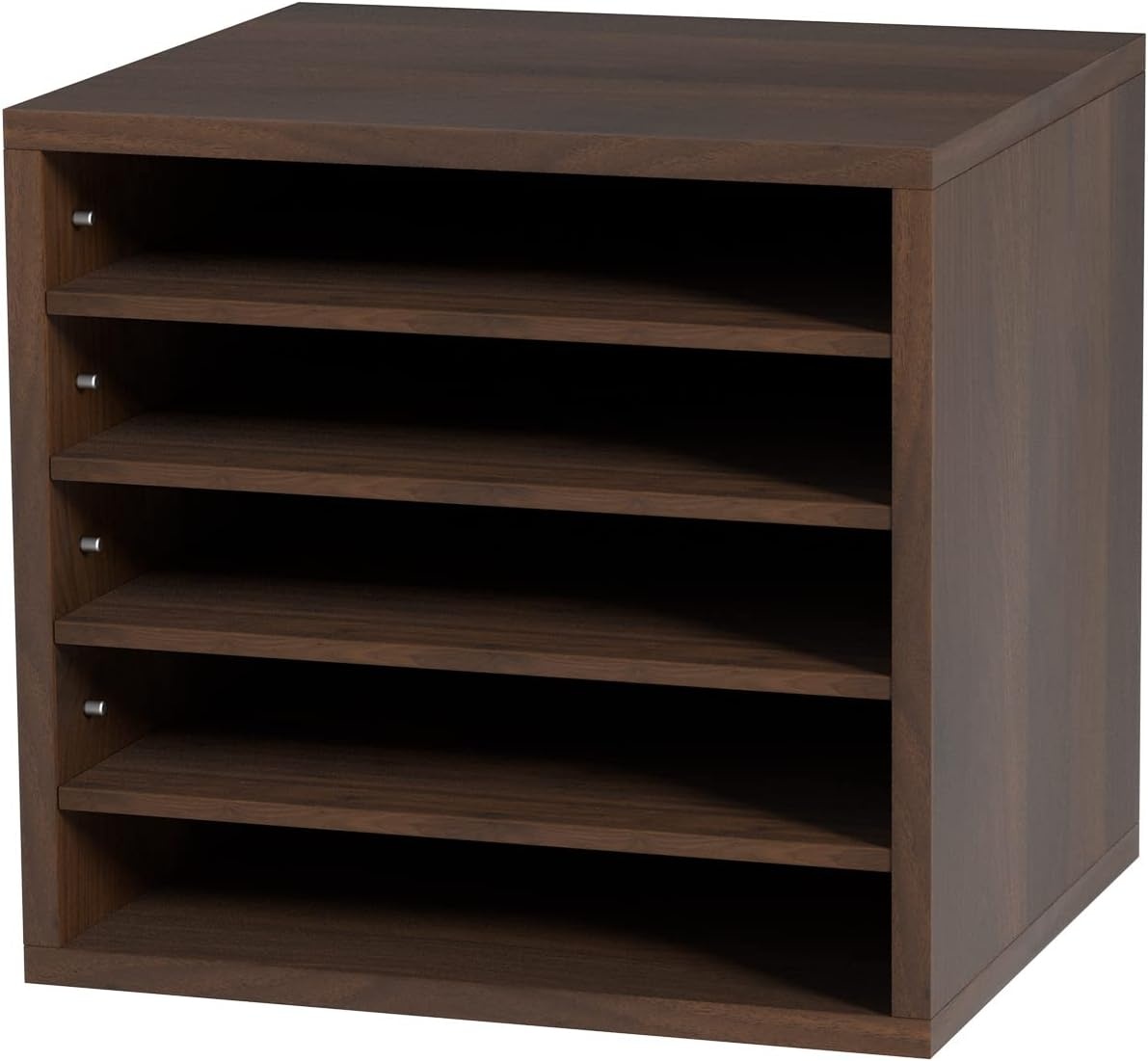 image:imageVEVOR Literature Organizers 5 Compartments Office Mailbox with Adjustable Shelves Wood Literature sorter 139x12x13 inches for Office Home Classroom Mailrooms Organization EPA Certified BrownBrown