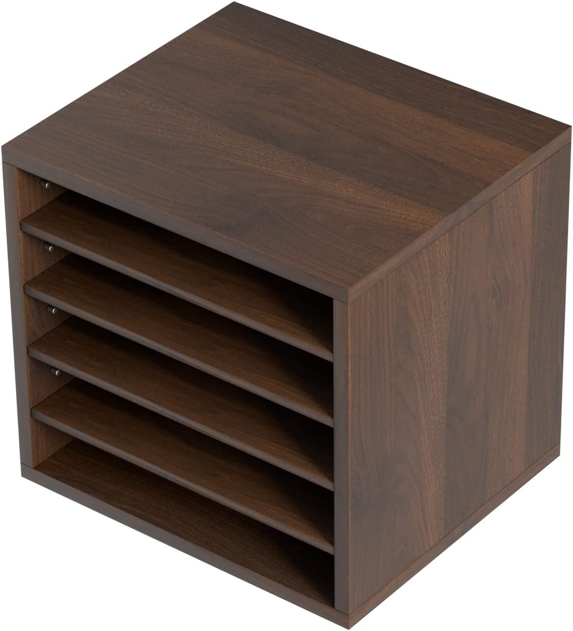 image:imageVEVOR Literature Organizers 5 Compartments Office Mailbox with Adjustable Shelves Wood Literature sorter 139x12x13 inches for Office Home Classroom Mailrooms Organization EPA Certified BrownBrown