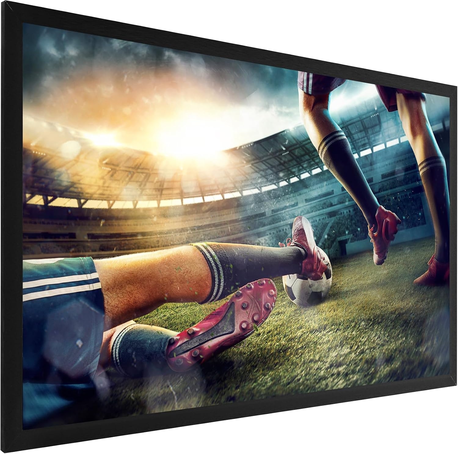 image:imageVEVOR Projector Screen 155inch Outdoor Projector Screen 169 Movie Screen Fixed Frame 3D Projector Screen for 4K HDTV Movie Theater130inch