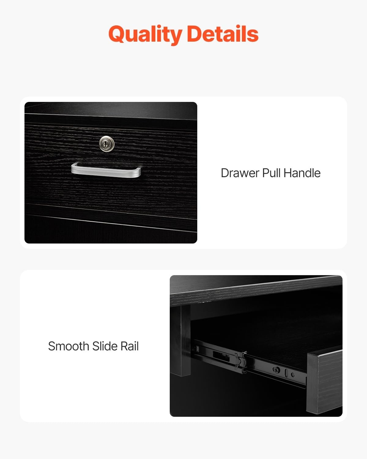 image:imageVEVOR Reception Desk 55Inch LShaped Front Counter Table Office Reception Counter with Drawer Keyboard Tray and Storage Cabinet for Checkout Lobby Beauty Salon amp Office Black