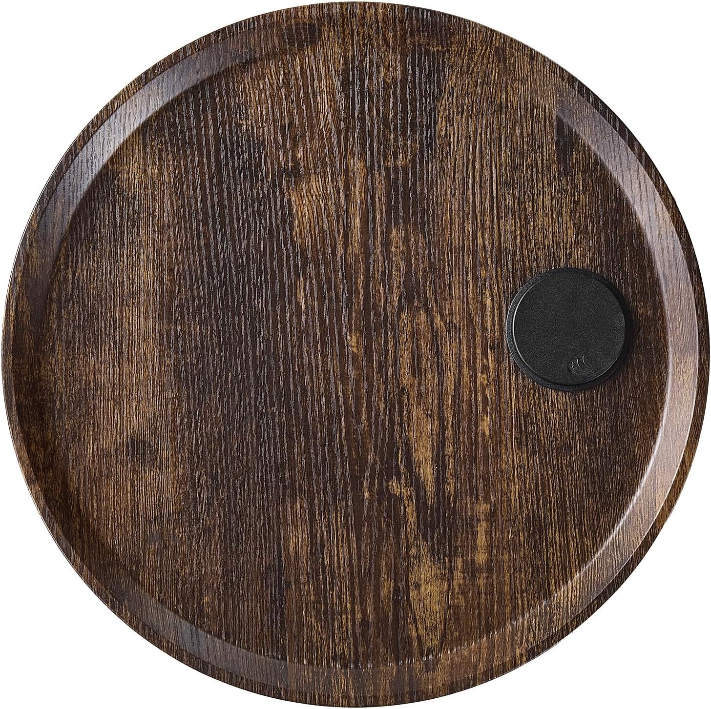image:imageVEVOR Round Side Table with Charging Station 157 Metal Round End Table with Storage Shelves 49ft Power Cord Modern Nightstand for Bedroom Living Room Office BrownRound