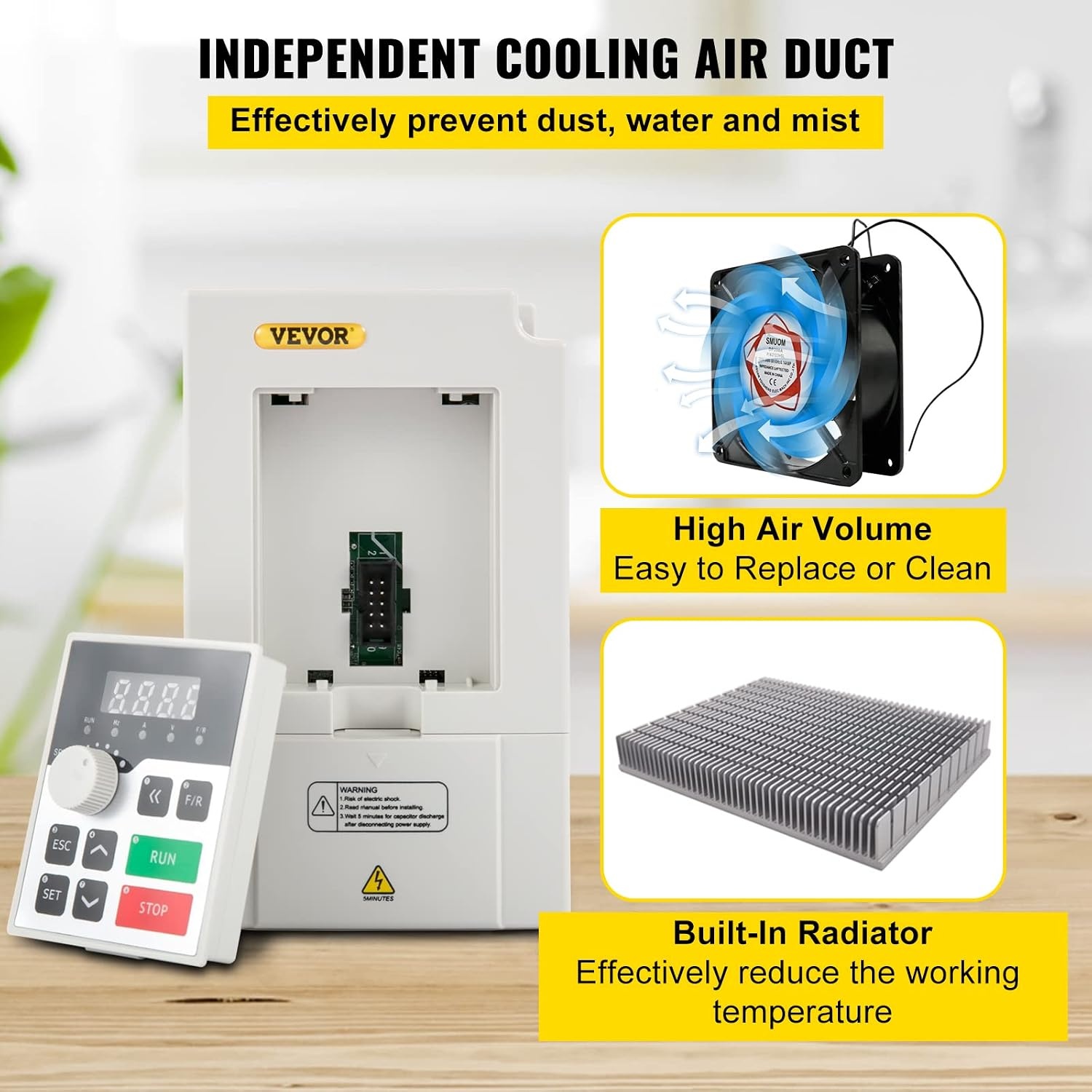image:imageVEVOR Single Phase to 3Phase Rotary Converter 75HP 21A 208240V InputOutput Rotary Phase Converter Expandable to Higher Horsepower for HeavyLoad Equipment242lbs