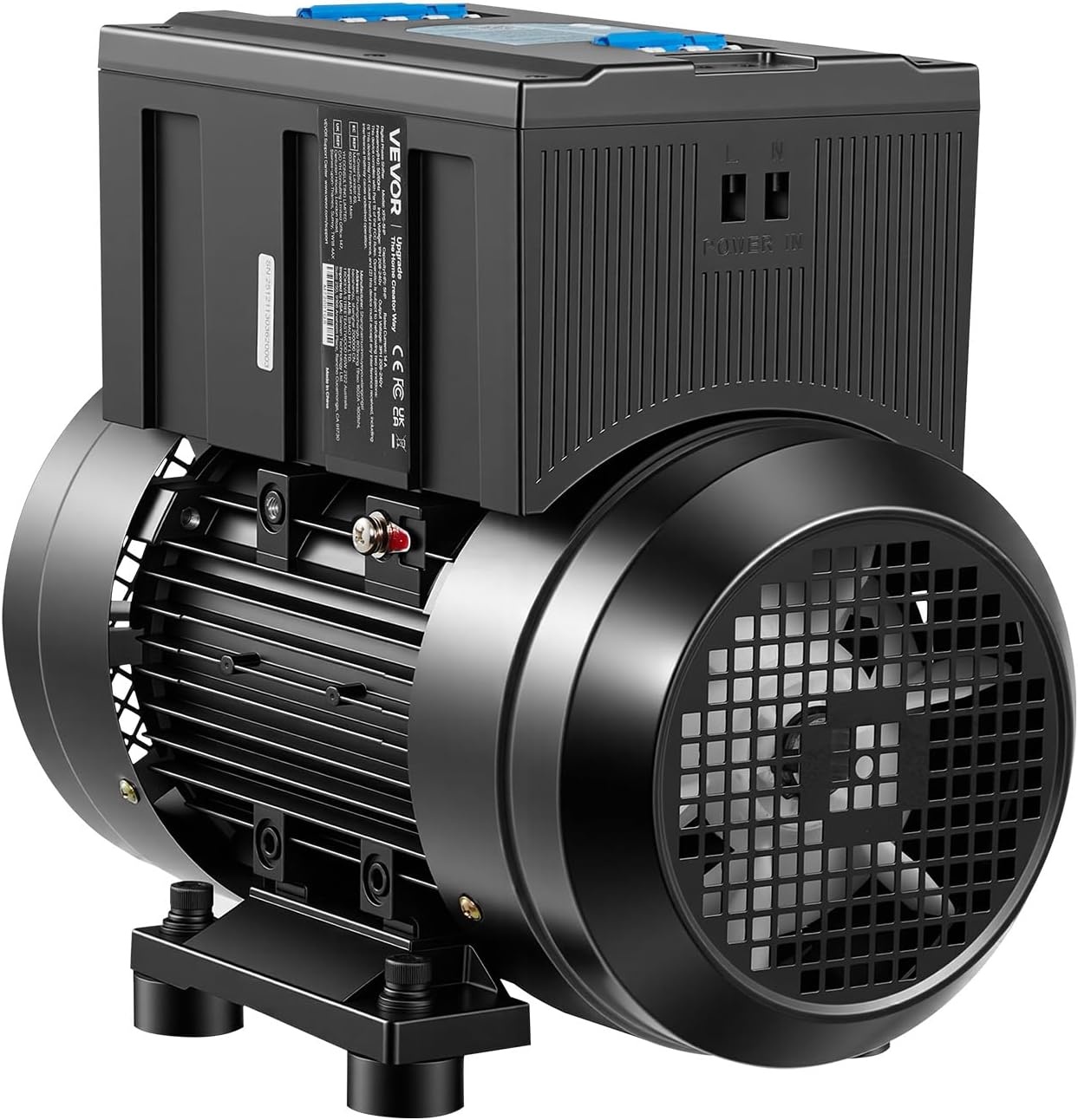 image:imageVEVOR Single Phase to 3Phase Rotary Converter 75HP 21A 208240V InputOutput Rotary Phase Converter Expandable to Higher Horsepower for HeavyLoad Equipment75HP21A