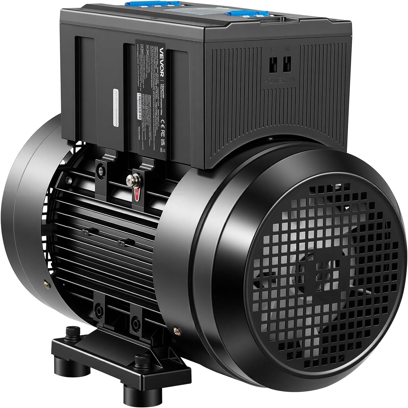 image:imageVEVOR Single Phase to 3Phase Rotary Converter 75HP 21A 208240V InputOutput Rotary Phase Converter Expandable to Higher Horsepower for HeavyLoad Equipment10HP28A