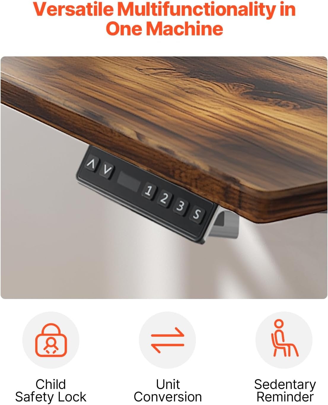 image:imageVEVOR Standing Desk Frame Dual Motor Adjustable 26508 Height amp 433701 Length Electric Stand Up Computer Desk Legs Ergonomic Workstation Base for Home Office 3 Positions Black Frame Only
