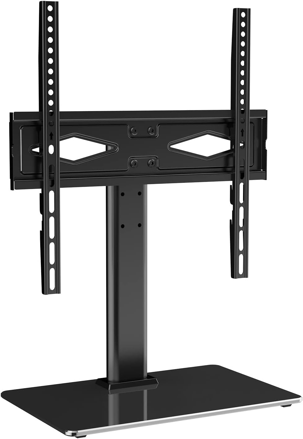 image:imageVEVOR Swivel TV Stand Mount Adjustable Floor Stand for 3285 Inch TVs Holds Up to 110lbs Height Adjustable with Tempered Glass Base Max VESA 400x800mm for Living Room or Bedroom3255inch