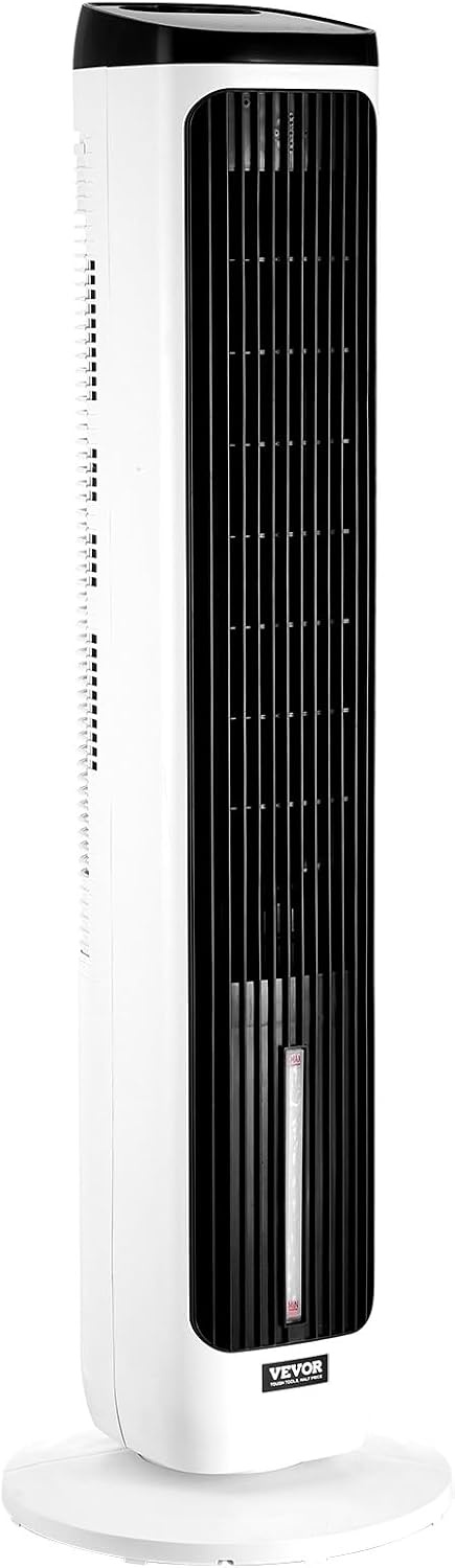 image:imageVEVOR Tower Fan 22 fts Velocity Quiet Floor Fan 70 Oscillating Fans for Indoors with 3 Speeds 4 Modes 12H Timer Portable Standing Bladeless Fan with Remote Control for Bedroom Office HomeEvaporative Air Cooler