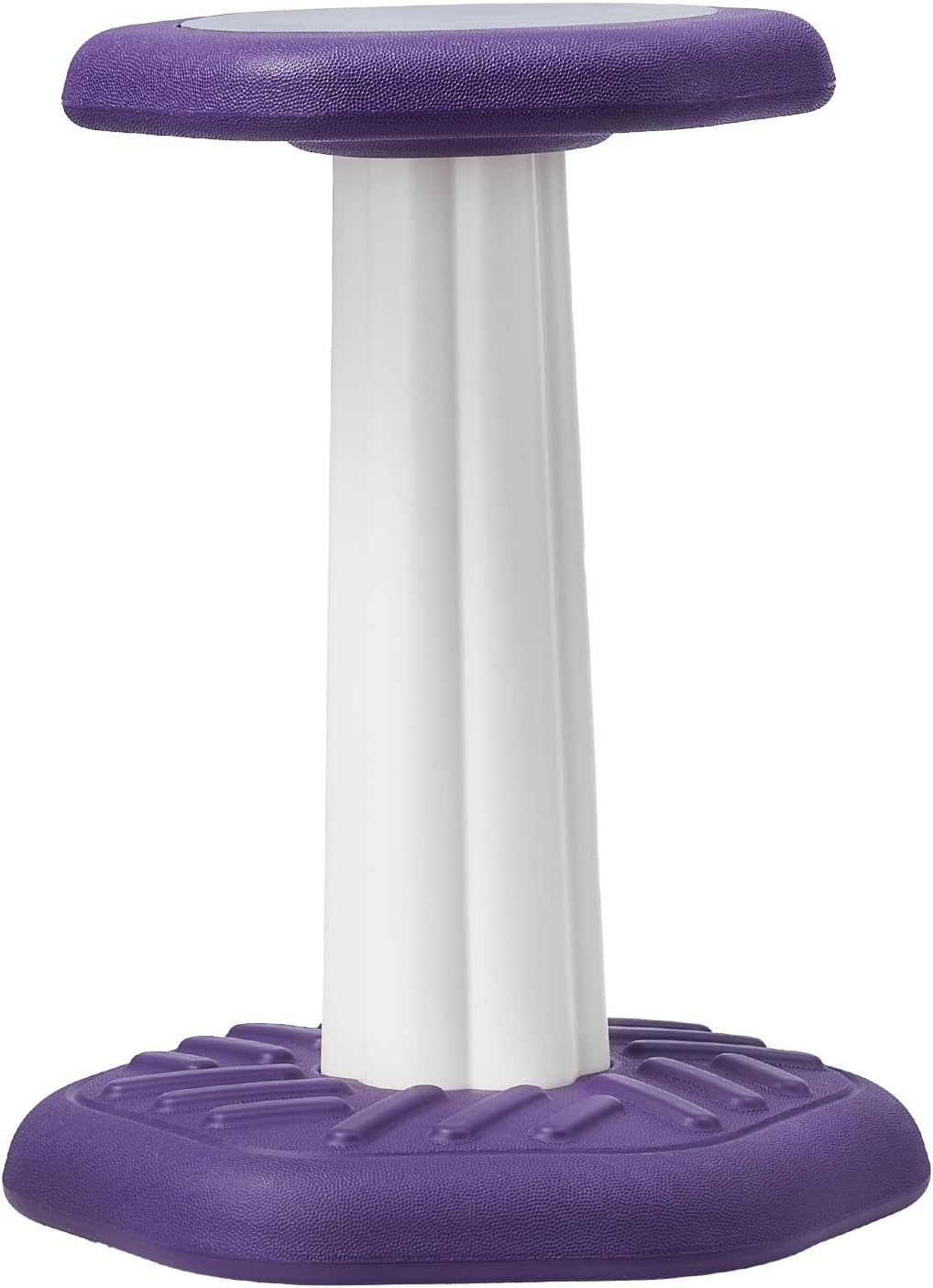 image:imageVEVOR Wobble Chair HeightAdjustable 157217 Active Chair Flexible Seating Wobble Stool Made of PVCABS Improves Focus amp Posture Ideal for Schools Office and Home Age 1218 BlackPurple