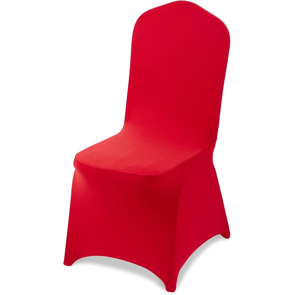image:imageVEVOR 100 Pcs White Chair Covers Polyester Spandex Chair Cover Stretch Slipcovers for Wedding Party Dining Banquet Chair Decoration CoversReda