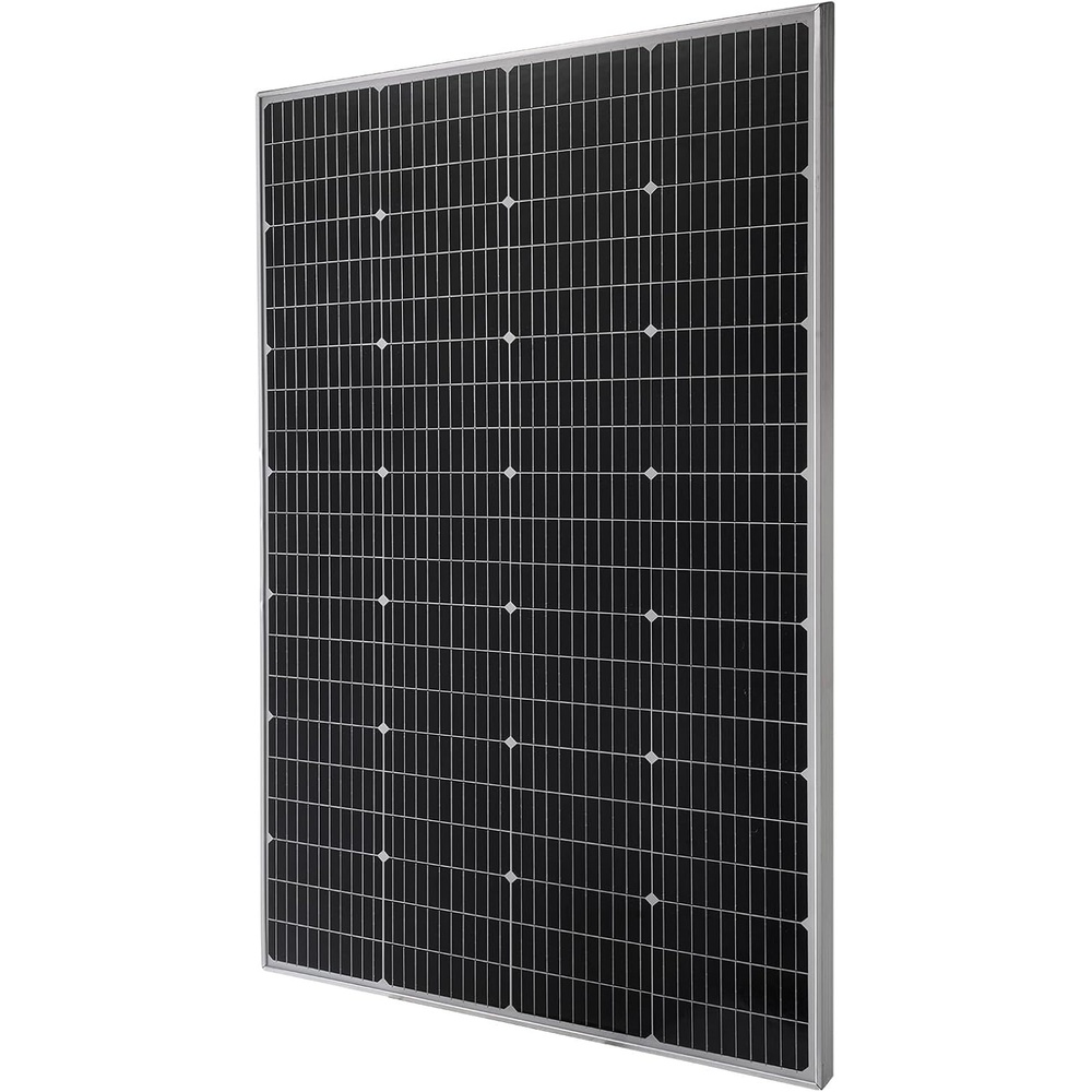 image:imageVEVOR 100W Monocrystalline Solar Panel 23 HighEfficiency Mono PV Module with Stable MC4 Output amp Aluminum Frame IP65 Waterproof Solar Panel for Car Boat RV Flat Rooftop OffGrid Applications200W