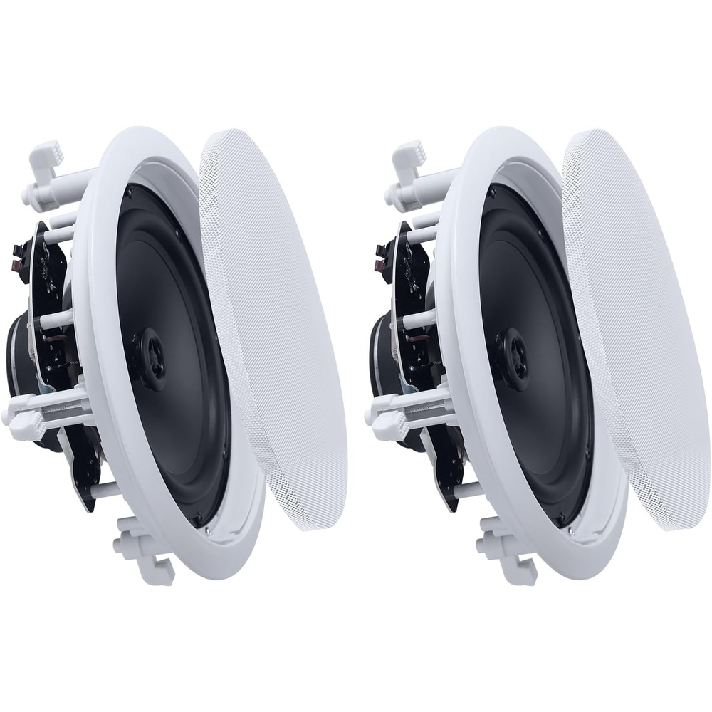 image:imageVEVOR 4 PCs 8 Inch in Ceiling Speakers 400W Flush Mount Ceiling amp inWall Speakers System with 8 Woofer1 Tweeter for Home Kitchen Living Room Bedroom or Covered Outdoor Porches150W2