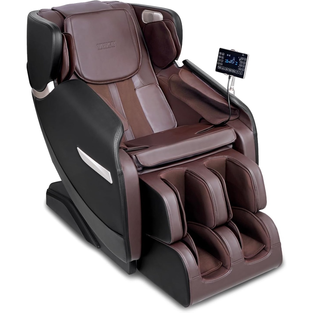 image:imageVEVOR 4D3D Full Body Massage Chair  SL Track AI Voice Control Electric Extendable Footrest Yoga Stretch TFT Touchscreen Home Relaxation3D  8 Points