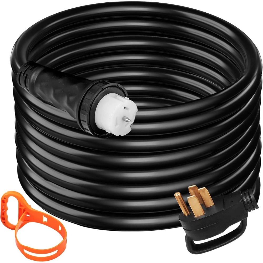 image:imageVEVOR 50FT 50 Amp Generator Extension Cord STW 45446  45505 125V 250V Generator Power Cord N1450P amp SS250R amp CS6364 Twist Lock Connectors10 Ft