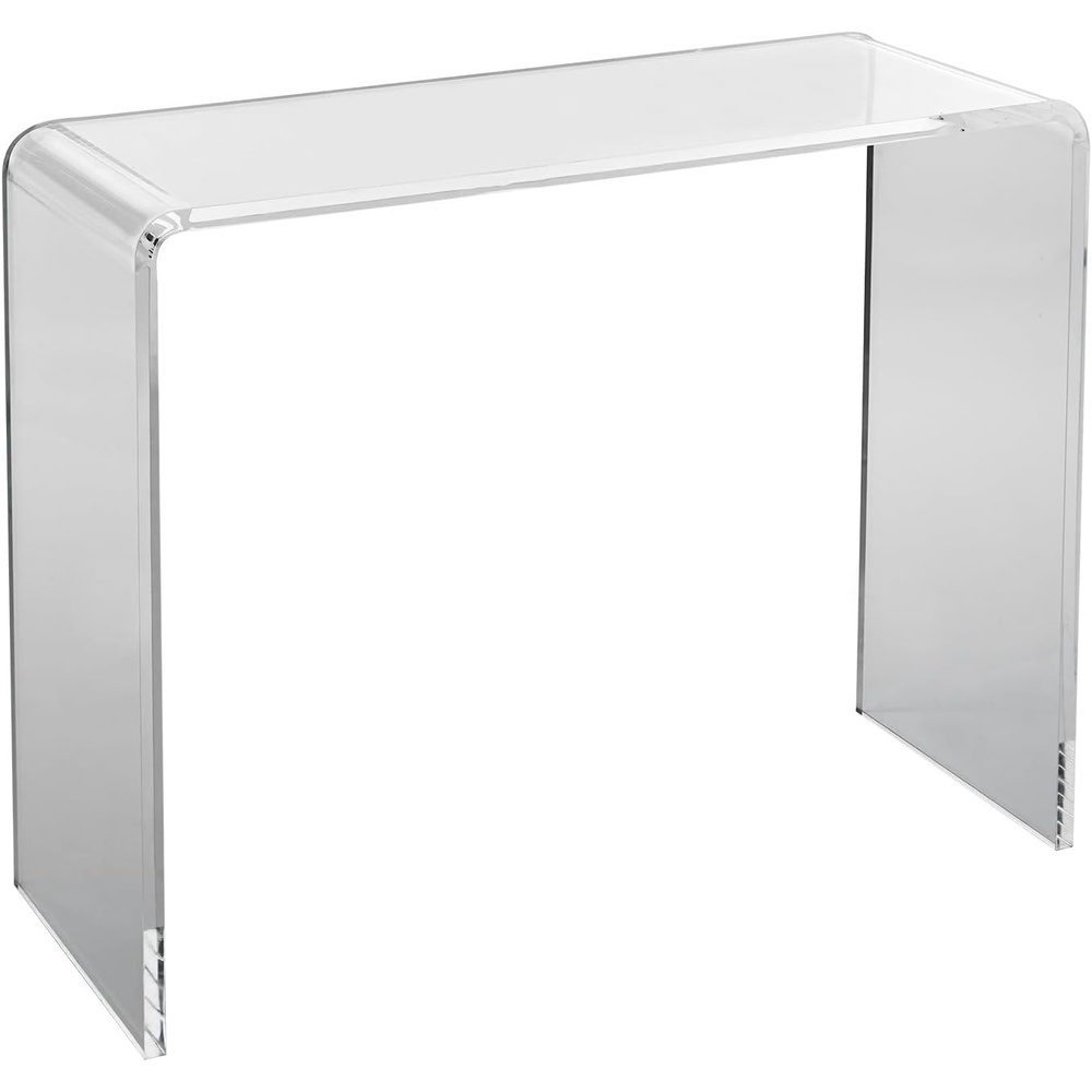 image:imageVEVOR Acrylic Side Table Set of 2 Clear End Table 18mm Thicker 18 H Modern Nightstand Used in Living Room amp Bedroom Bathroom Home Decor for Drink Coffee Snack OnePiece No Assembly RequiredConsole Table