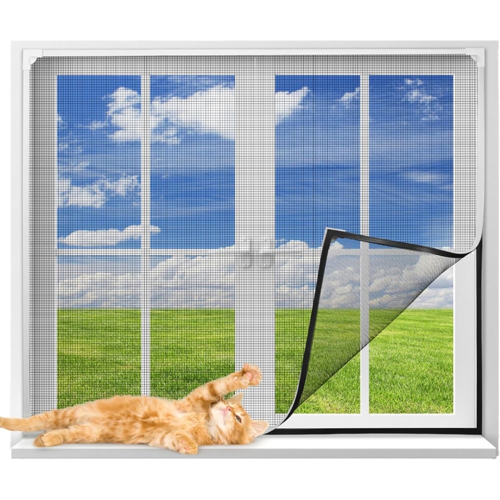 image:imageVEVOR Adjustable Window Screen 15 H x 21  40 W 2 Packs Expandable Windows Screens with Aluminum Frame and Durable Mesh Horizontal or Convert to Vertical Adjustable Installation for Home House5827 x 3917
