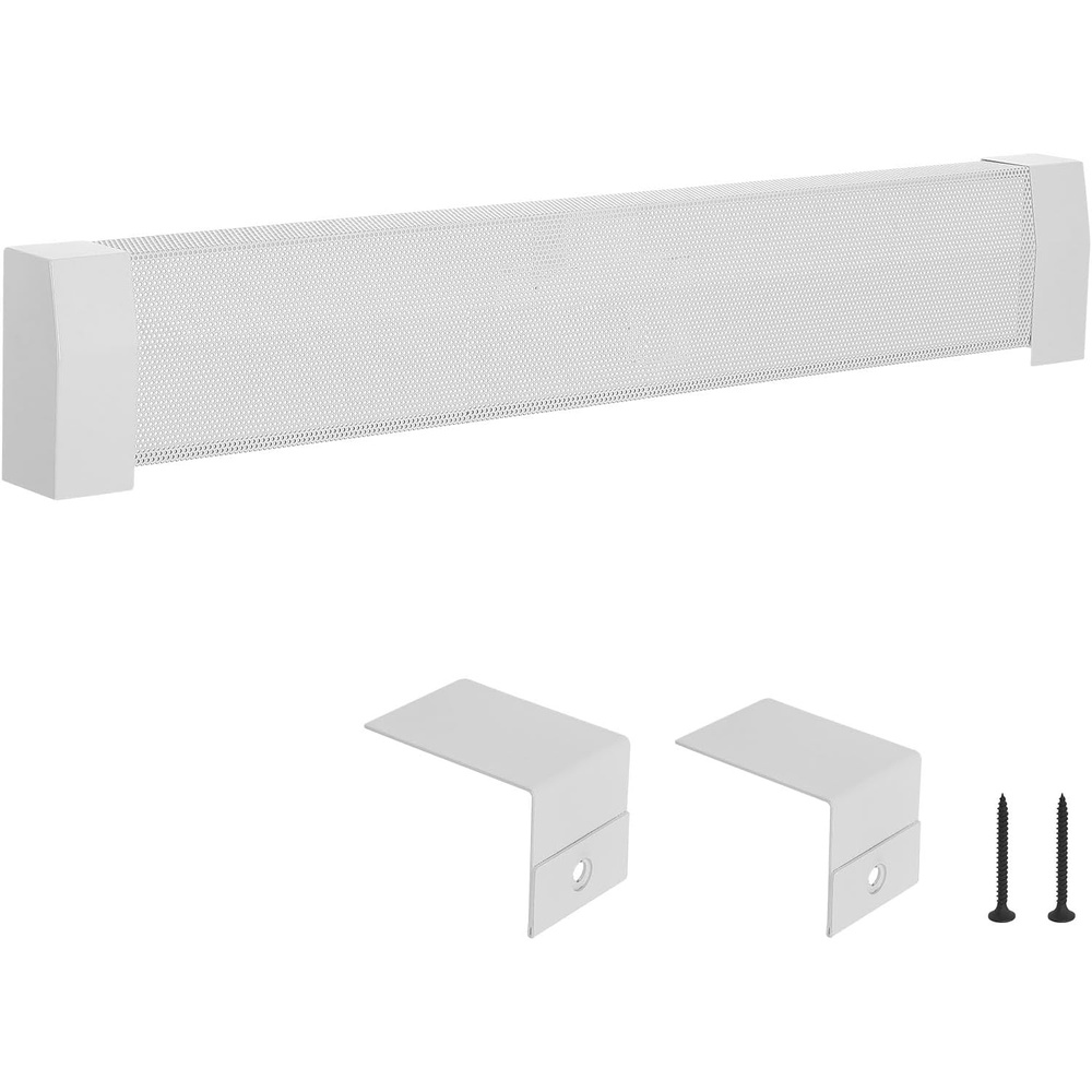 image:imageVEVOR Baseboard Heater Covers Premium Series 4 ft Standard Electric Heating Unit Front Cover for Home Improvement Heavyduty Steel Easy Installation for Bedroom Replacing Old Cover White